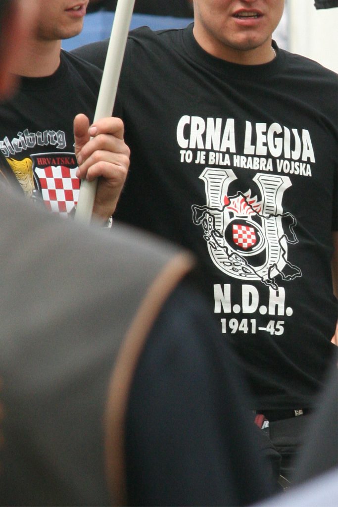 HOS T-shirt Crna Legija Za Dom Spremni Kroatien Hrvatska Croatia Pavelic NDH